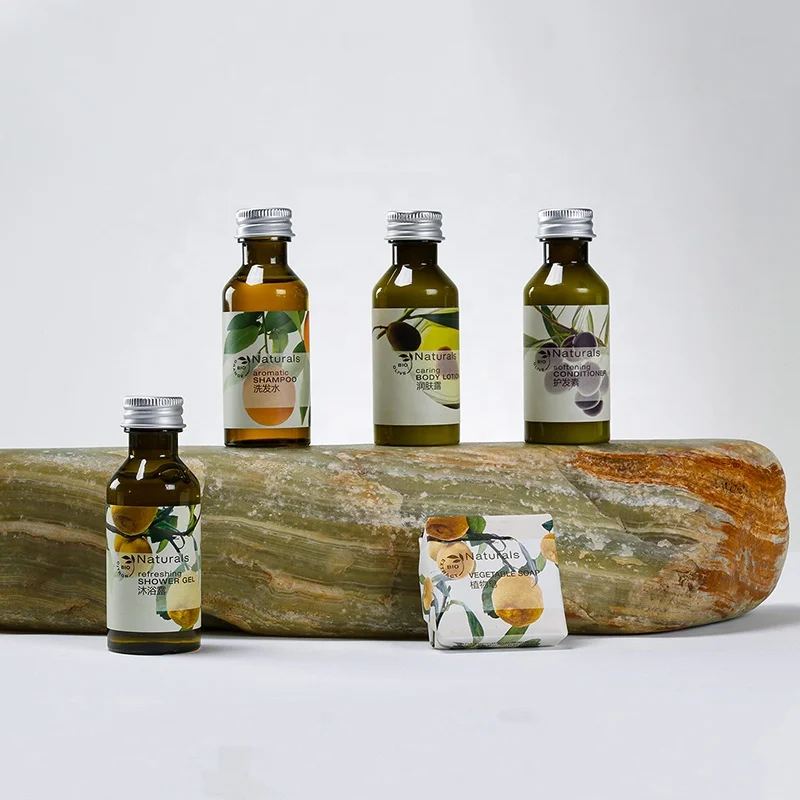 Personalised Logo Cheap Hotel Disposables set 5-star Hotel Travel Size Shampoo Soap Toiletries set