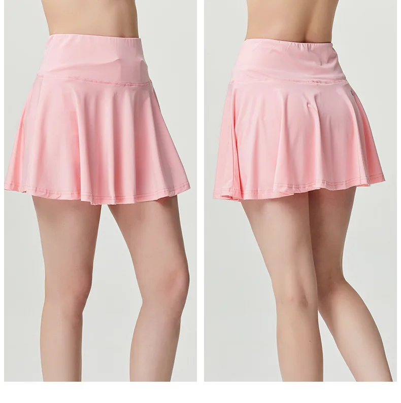 Advanced Oem Summer Sports Fitness Shorts Gym Pleated Skirt  Tennis Skirt With Pocket