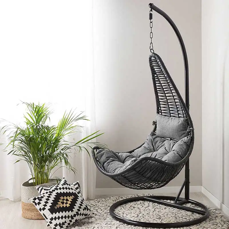 
High quality adult outdoor egg rattan swinging chairs indoor hanging egg 