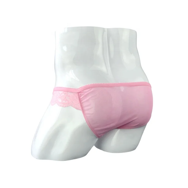 factory custom pink cute sissy sexy underwear lace elastic soft comfortable sexy panties