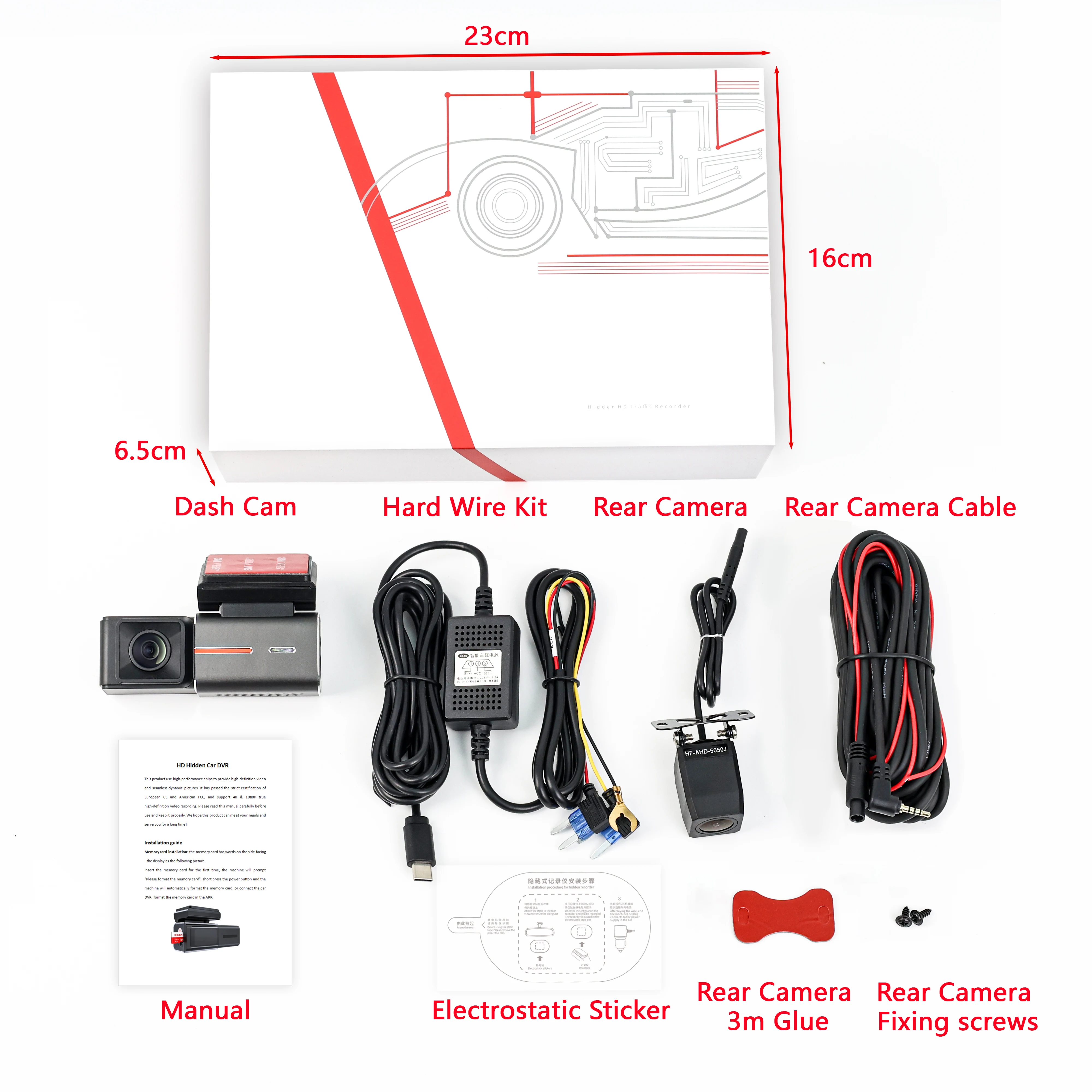 Wholesale Dashcam  4K WiFi Dual Recording 1.47 Inch Screen Special Original Dashboard Camera Driving Recorder Dash Cam