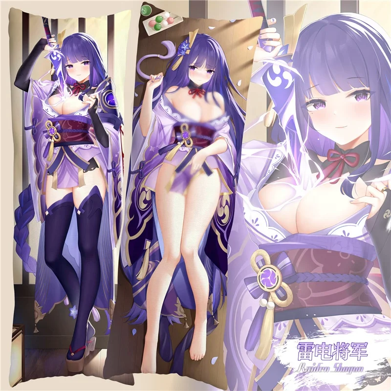 Custom Printed Logo Peach Skin Pillowcase Genshin Impact Sexy Body Pillow