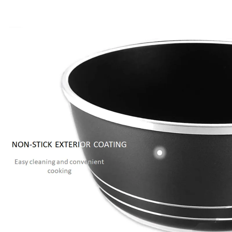 Wholesale Dessini aluminum kitchenware pot set Induction Cookware set ollas de cocin Soup Pot set nonstick pots and pans