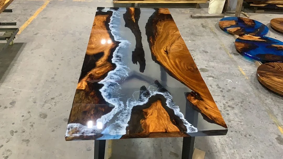 Ab Glue Epoxy Resin Solid Wood Table