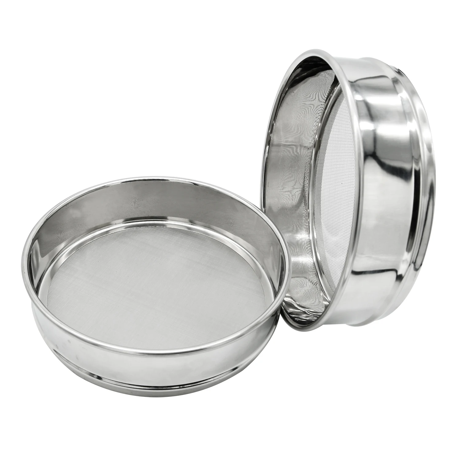 Customized 10 20 50 100 Micron Stainless Steel Wire Mesh Flour Sieve,Perforated Metal Sifters Lab Test Sieve