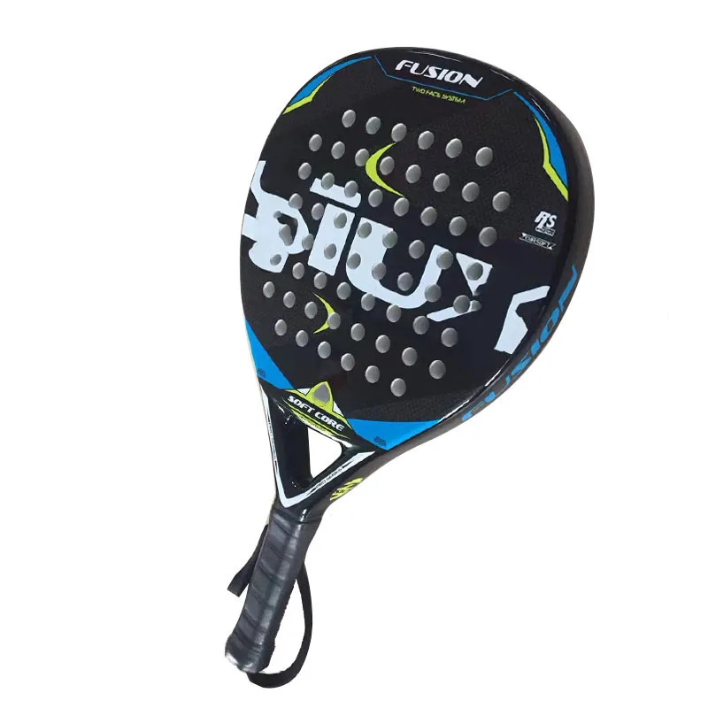New Padel Professional Full Carbon Beach Tennis Paddle Racket EVA Face Raqueta Equipment Raquete Unisex