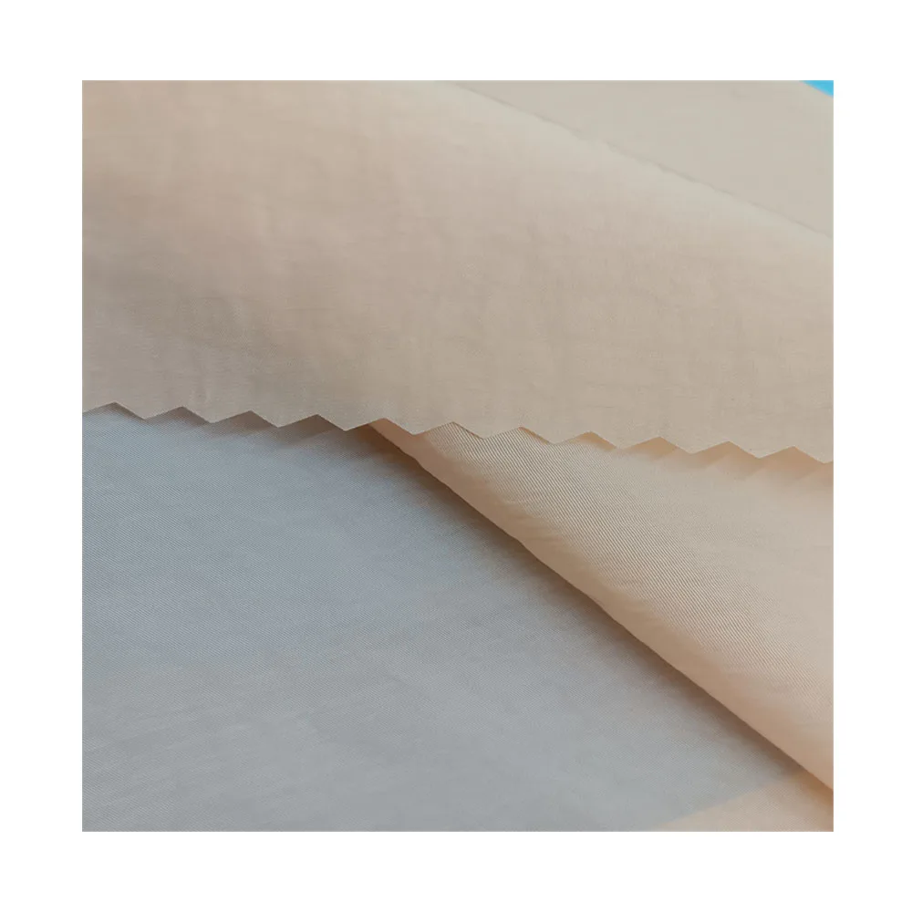 GRS certification 40D crinkle 100% recycled nylon taslon matte outdoor waterproof fabric for jacket coat