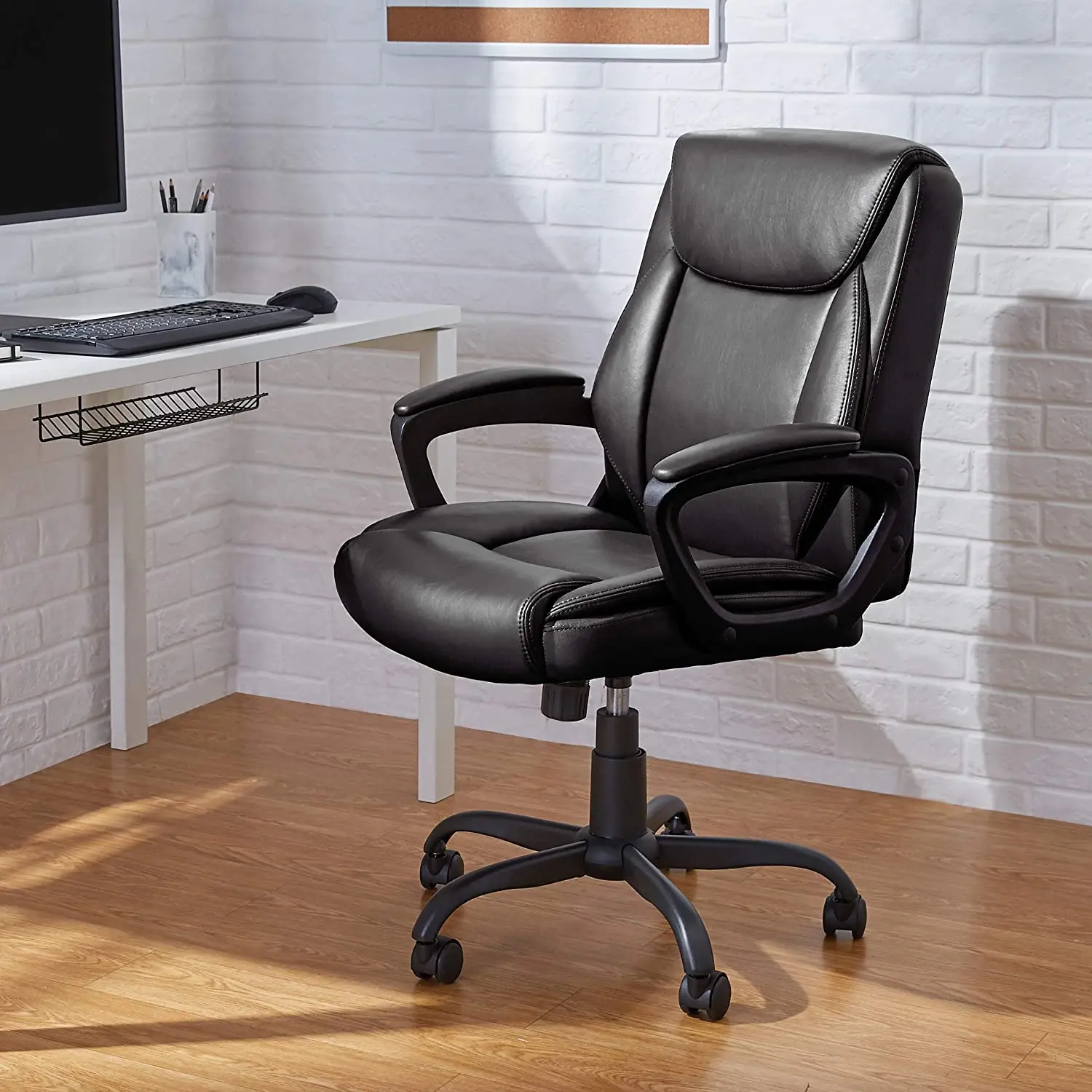 Home Computer Desk chair black leather Office Executive Chair Chaises de bureau ergonomic mid back luxury office chair for sale