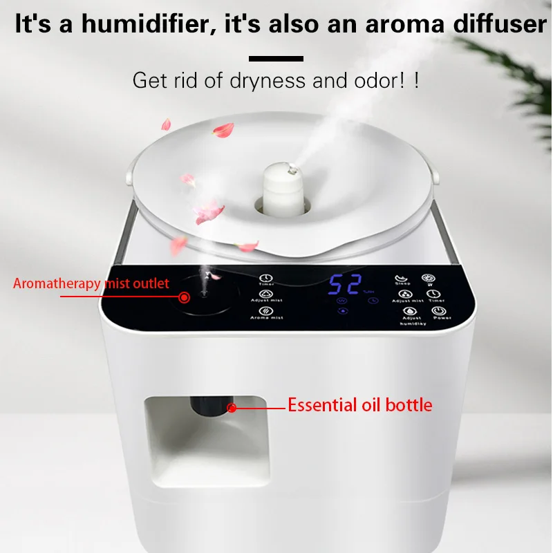 2023 NEW 3L Large Capacity Ultrasonic Humidifier Aromatherapy Essential Oils Scent Aroma Diffuser Timing Function Humidifier 12
