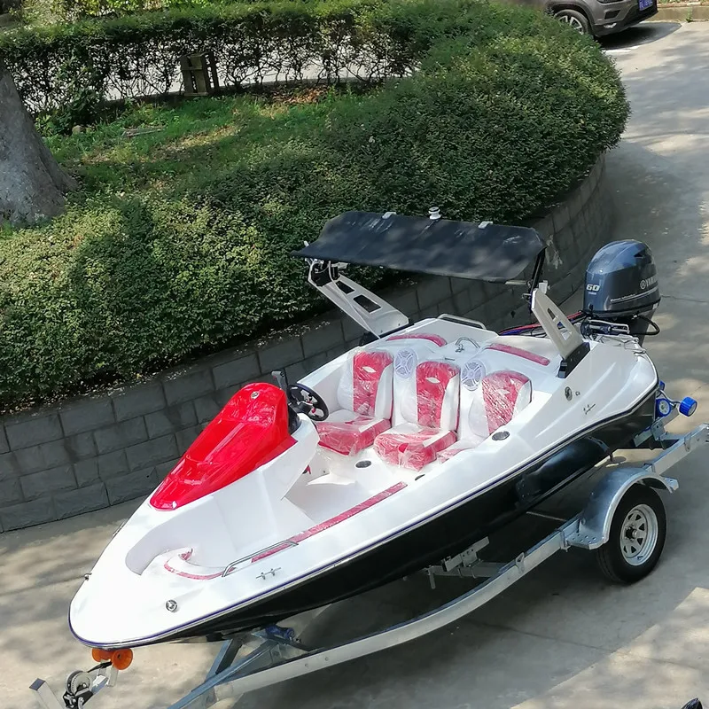 4 8 М мини стеклоткани быстроходного катера с тактный 60hp parsun Подвесные лодочные моторы для продажи