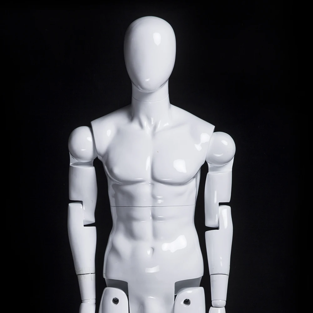 Removable mannequin  flexible adjustable fiberglass male faceless mannequin  HM01WEG