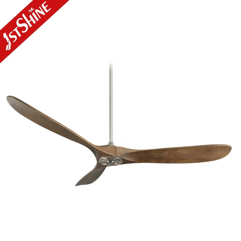 1stshine ceiling fan 60 inch modern simple dark walnut 5 speed remote control 3 blade wood blade dc ceiling fan
