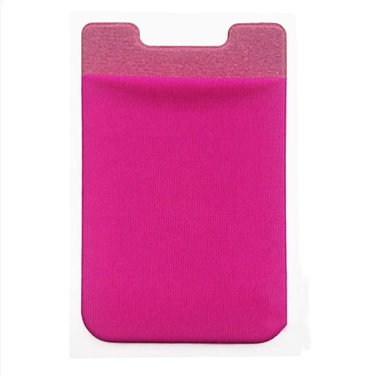 Removable and washable 3M adhesive sticker fabric card holder for cell iphone