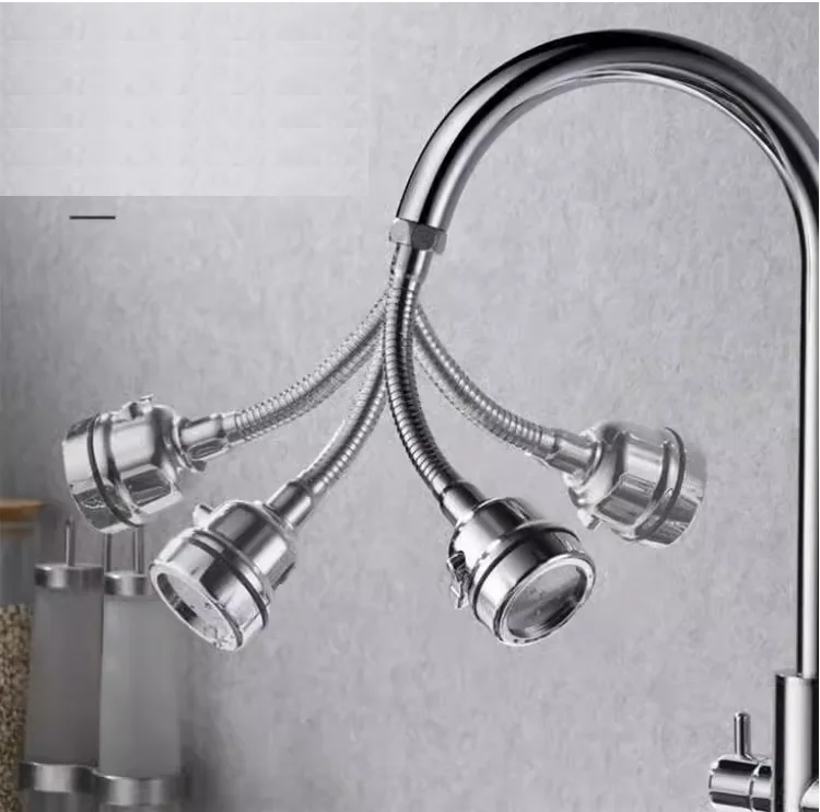 360 rotary  water outlet ABS shower universal extension head Kitchen faucet extender aerator