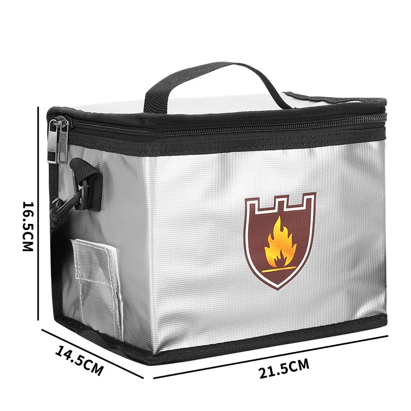 Lipo Battery Fireproof Explosionproof Bag Large Capacity Lipo Battery Storage Guard Safe Pouch for Charge & Storage