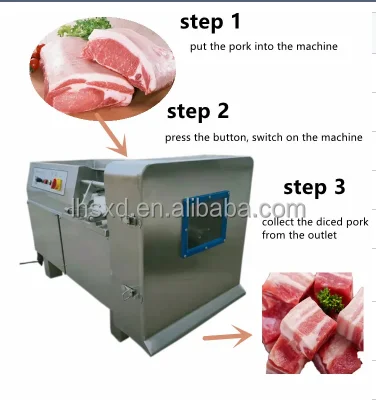 Industrial Frozen Lamb  Beef  and Pork Slicer/fully Automatic Commercial Fresh Meat Dicer/Multifunctional Cutting Machine