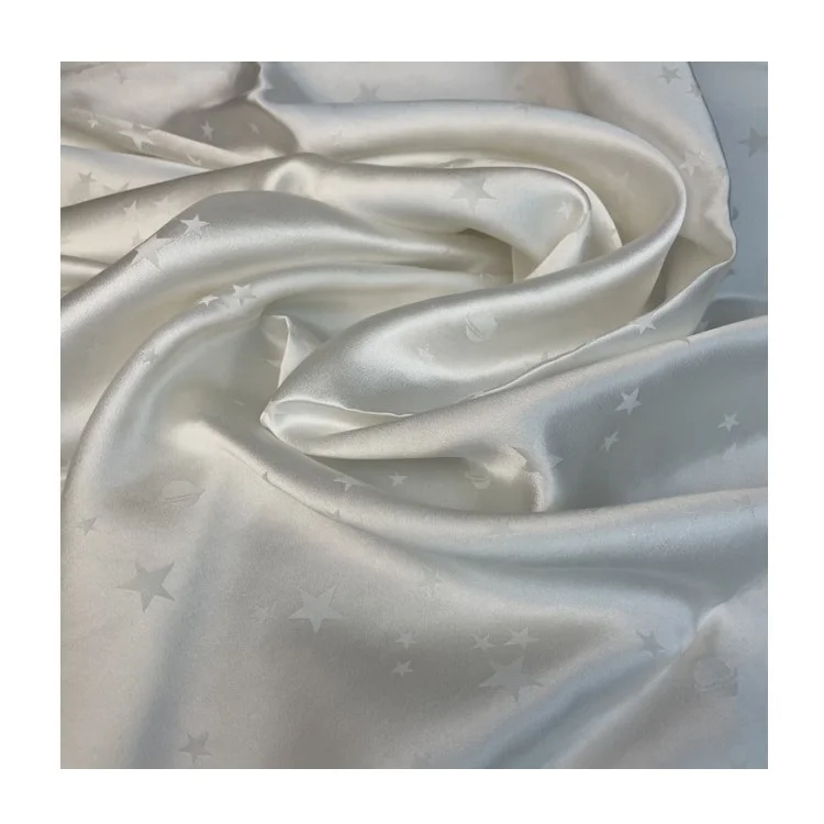 Customized jacquard silk 100% silk mulberry jacquard  SangBo satin Brocade  fabric