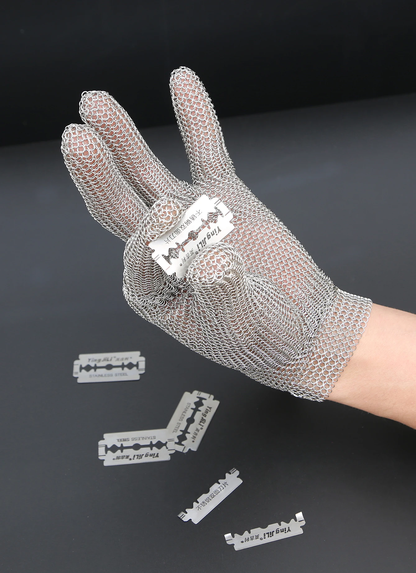 Knife Resistant Stainless Steel Wire Chain Mail Cooking Glove for Protect Hand for Butchery Use meat processor