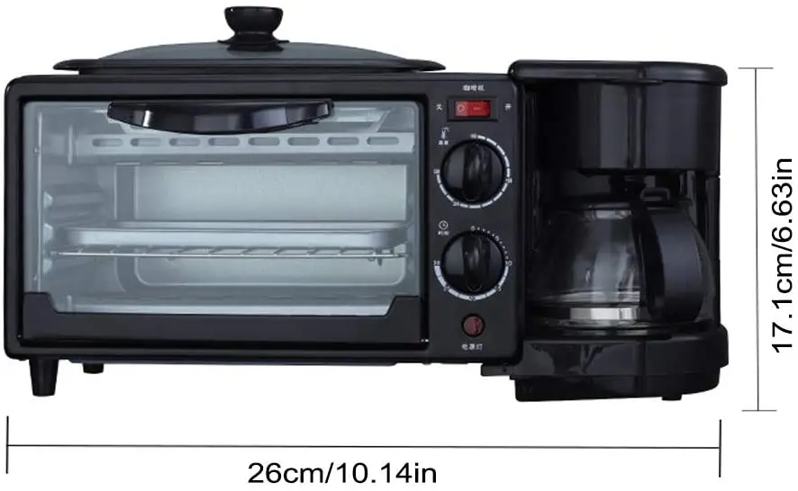 Best Quality Low Price Breakfast Cooking Machine Multi Functional Electric 3 in