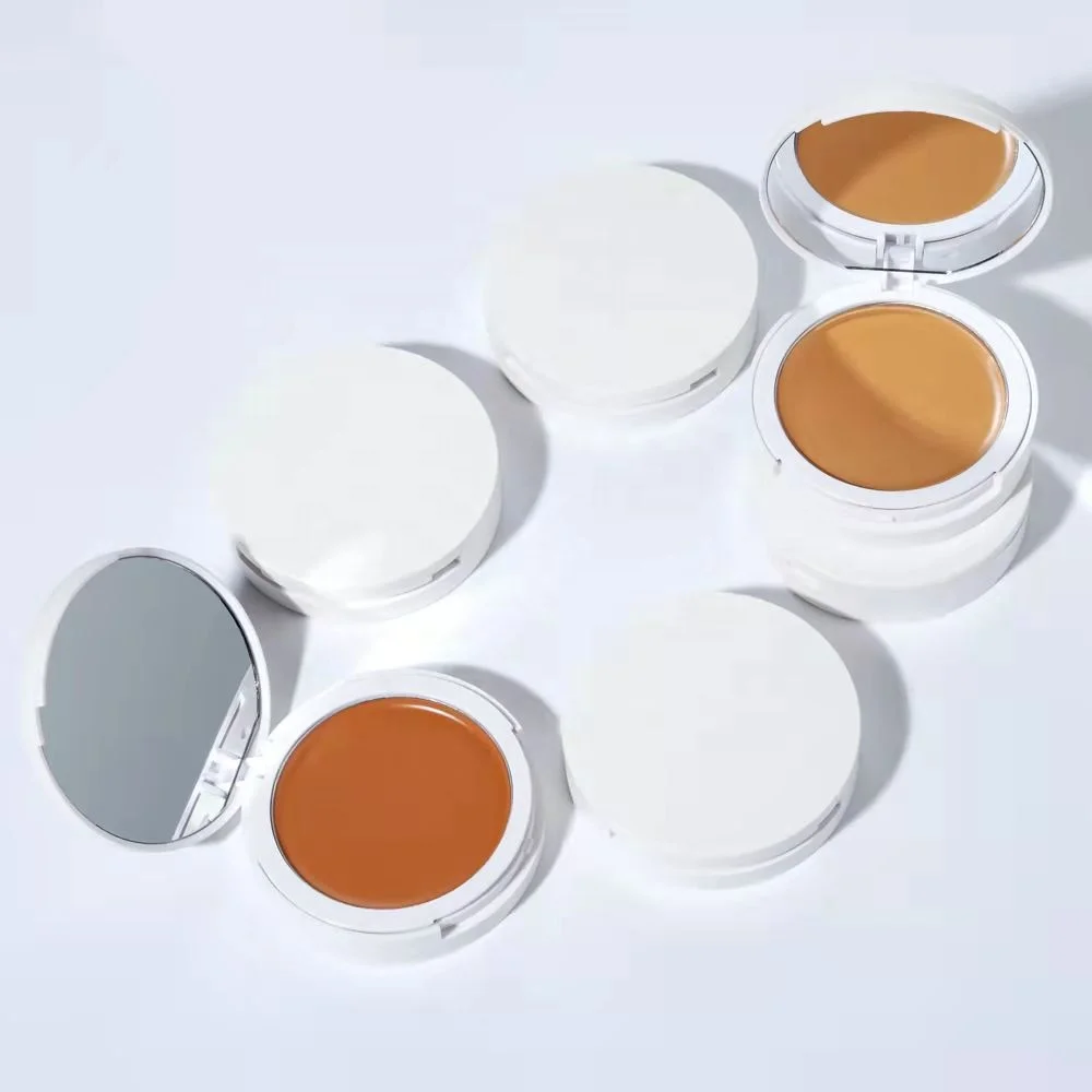 Private Label Face Makeup Cosmetics Waterproof Cream Compact Foundation High Coverage