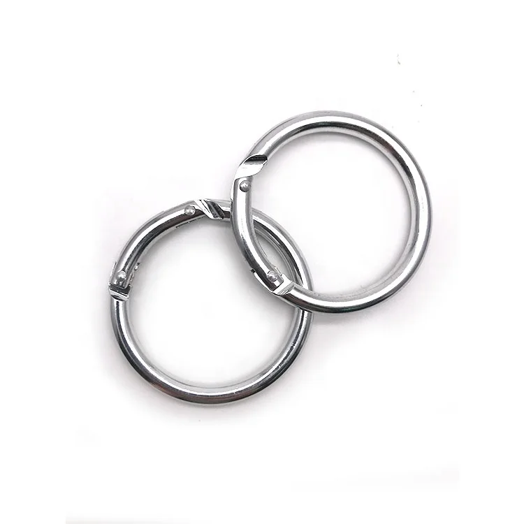 Industrial Widely Used Professional Aluminium Carabiner Round Spring Gate O Ring Mini Hook Snap Hook Carabiner