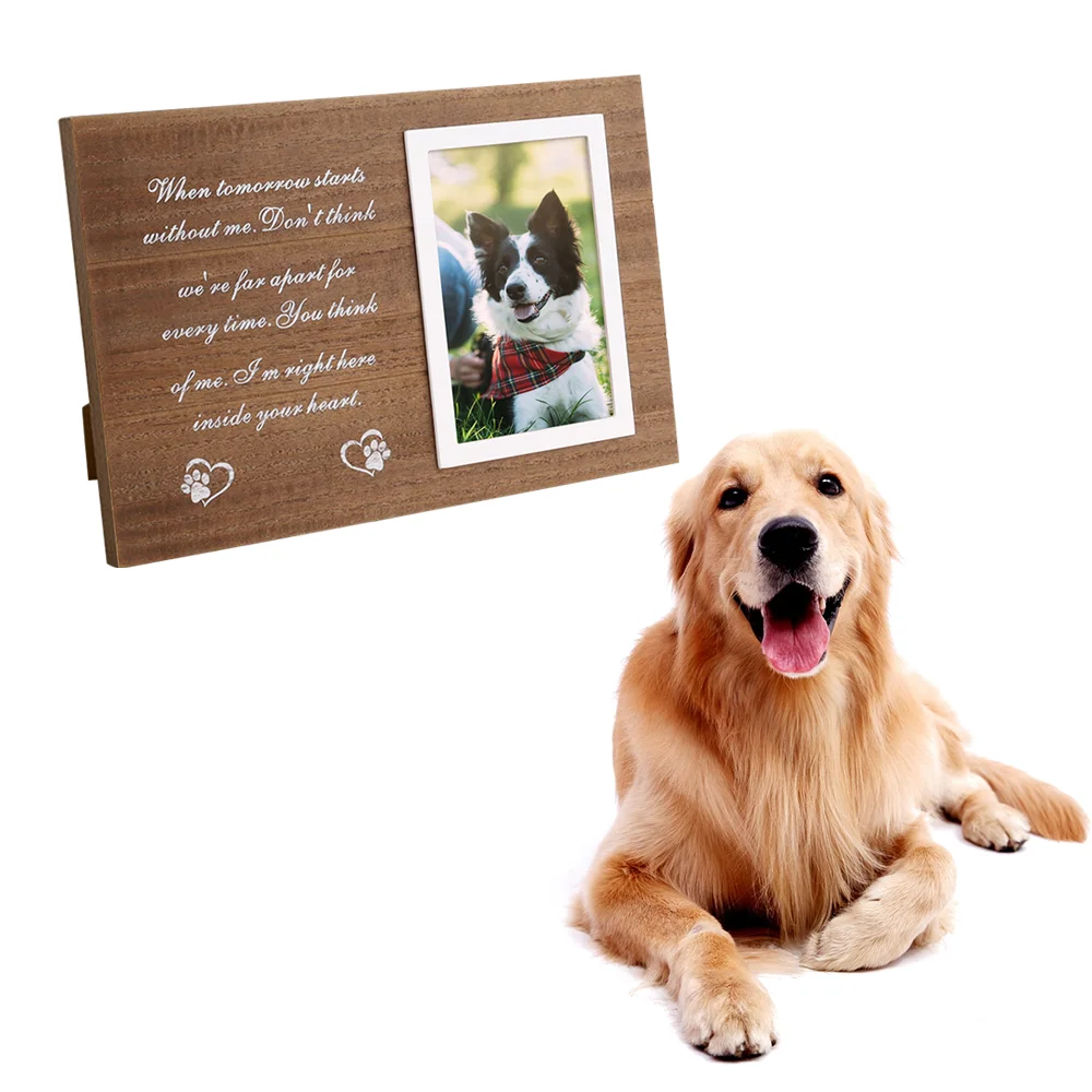 DIY Pet Funeral Supplies Pet Memorial Photo Frame For Dogs, Cats, Souvenir Collar Photo Frame