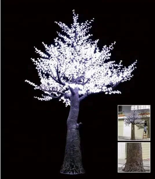 LED lighted large outdoor artificial cherry blossom trees for decoration