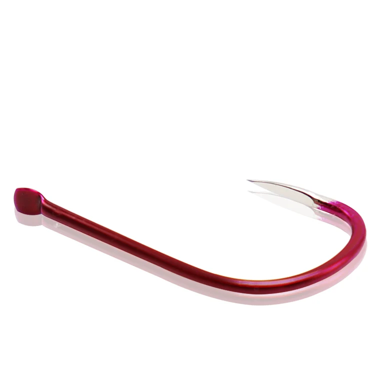 High Carbon Steel Red Triangle Teeth New Kanto Tilapia Carp Hooks Barbless Hooks Freshwater Fishing