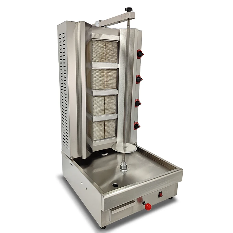 Stainless Steel gas new chicken meat rotary doner kebab grill shawarma machine Middle eastern barbecue