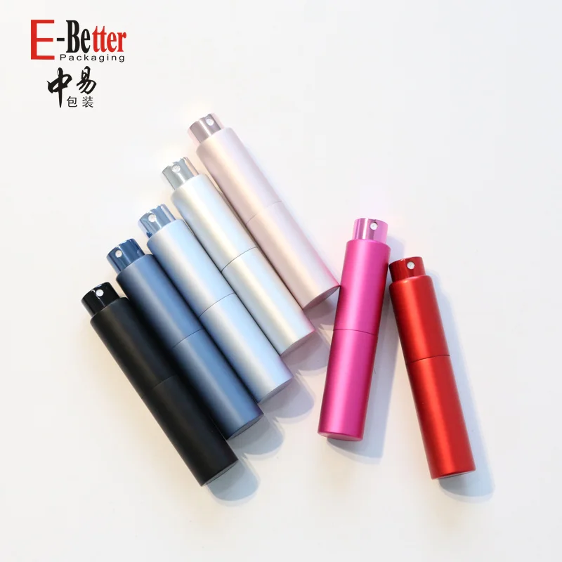 Low MOQ 5ml 8ml 10ml empty Refill twist up Portable Parfum tester Travel mini Refillable Cologne Perfume Atomizer bottle