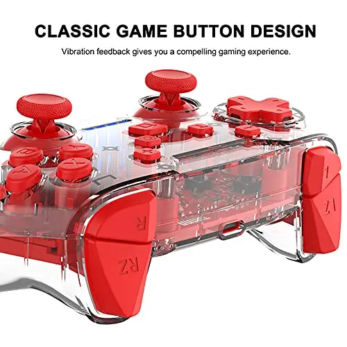  Джойстик NS Switch Pro беспроводной контроллер с несколькими вибрациями прозрачный 6 цветов в