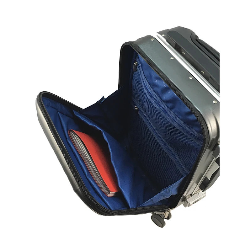 Цвет: черный, белый, индивидуальные для мужчин ручной Спиннер алюминиевые чемоданы с тихими колесами система дорожная DL-2464 сделано багаж на ролликах рамка чемоданы