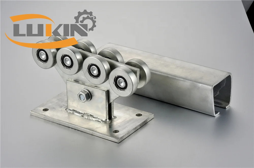 Selling reasonable price cantilever gate wheel with 8 rollers carriage for 70x60 profile