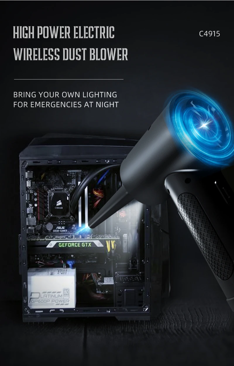 Multi-functional wireless electric dust blower Can be used as a computer accessory Easy to carry can be used outdoors air duster