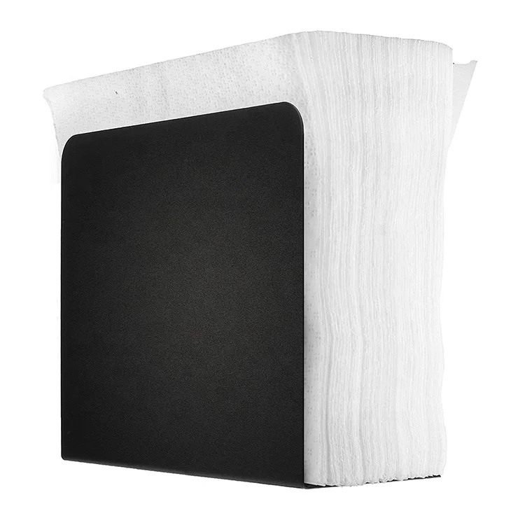 Restaurant and Bar Decor Paper Napkins Holder Chrome Black Metal Napkin Holders For Tables
