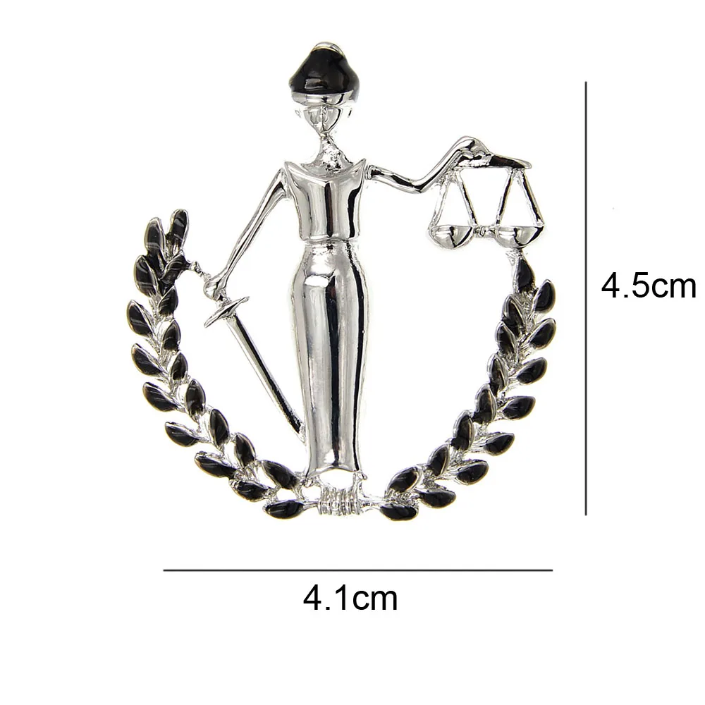 
Gold Silver Color Libra Brooches Women Party Banquet Figure Brooch Pins Gifts Creative Jewelry Gifts 