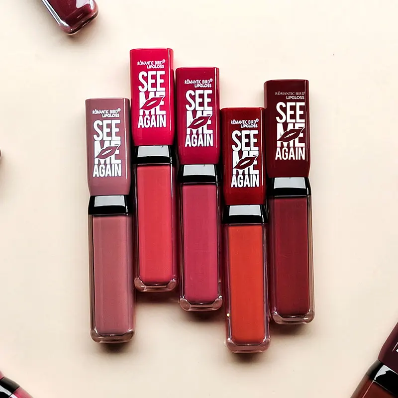 Romantic bird OEM Wholesale custom logo luxury water proof Glossy Vendor Candy no- stick liquid lipstick vegan matte lipgloss