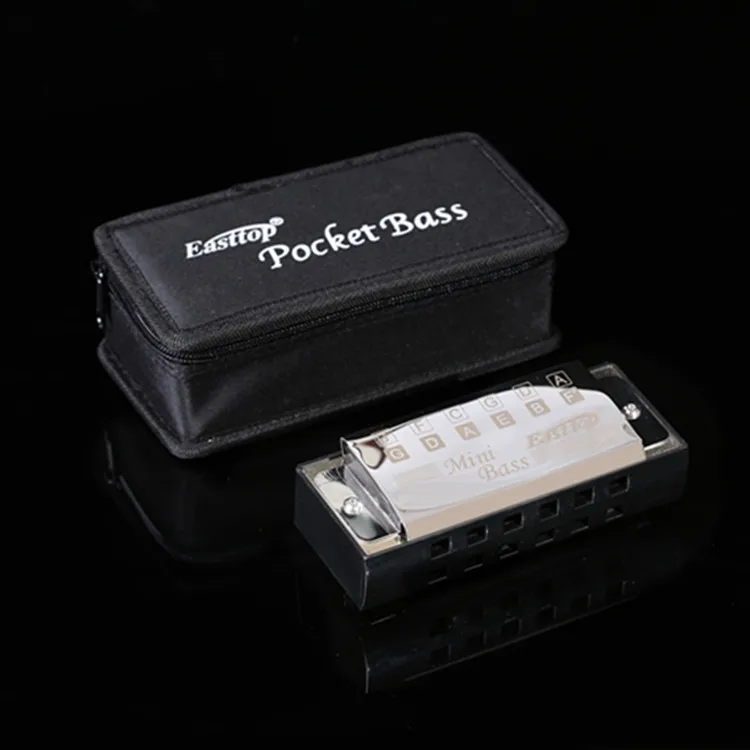 
wholesales EASTTOP T1-1 12 hole pocket Professional MINI bass harmonica 