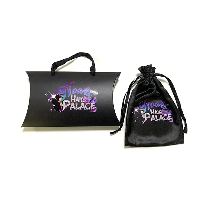 custom watch soap candy jewelry gift wig paper packaging box pillow boxes with logo for hair extensions