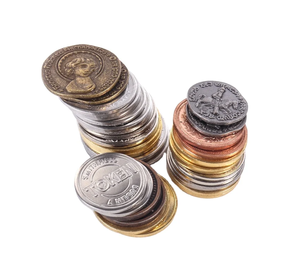 Factory Directly Custom Shopping Cart Tokens Custom Game Coin metal game tokens coins For Arcade Game Machine