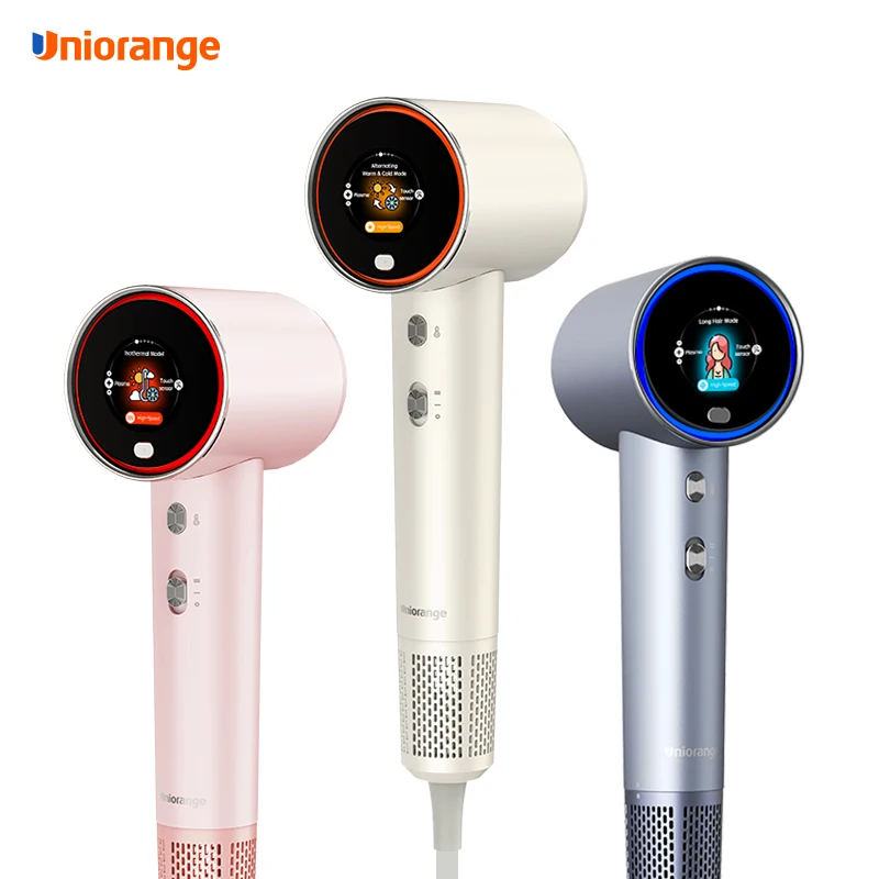 Портативный фен для волос с ЖК-экраном