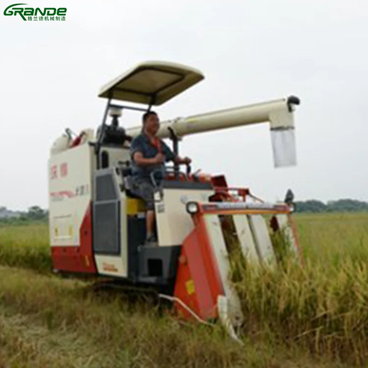 low price WORLD head feed half feed rice combine harvester