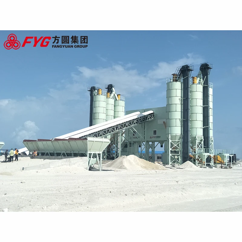 Large 120m3/h concrete block making machine with batching plant