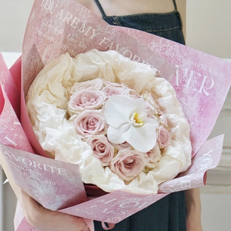 LUCIA Oil Painting Bouquet Wrapping Paper Gift Wrapping Paper Flower Wrapping Paper LF160701