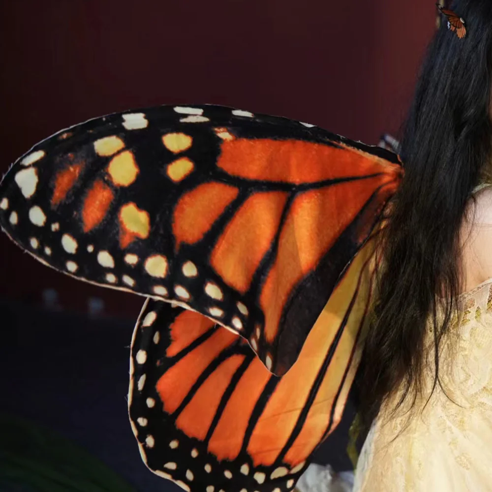 Wholesale customized  giant large adult butterfly wings fabric butterfly wings costume decoration