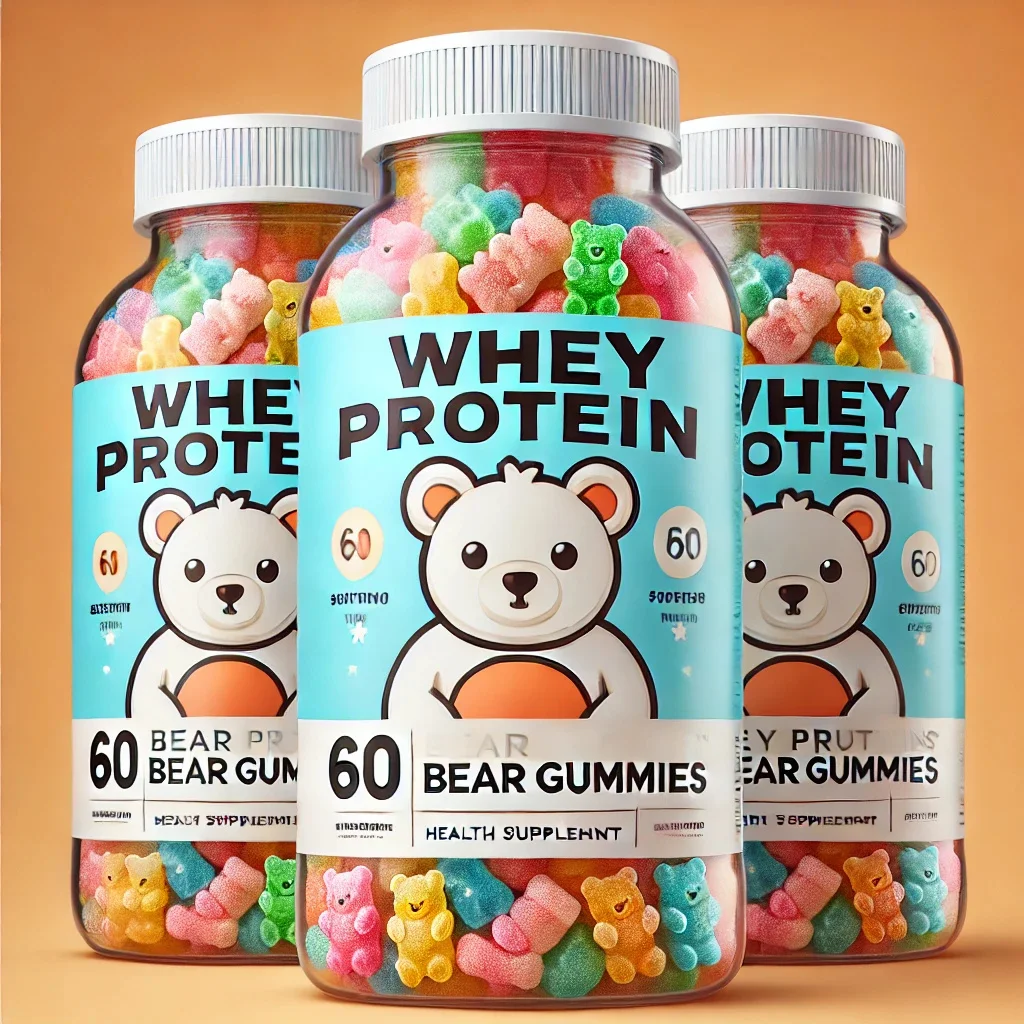 Private Label Protein Gummy Natural essential Amino Acid Supplement Gold Standard 60 Gummies Whey Protein Gummies