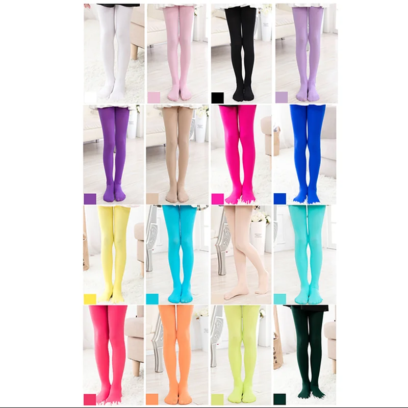 Breathable S-XXL Dance Ballet Tights Kids Girls Soft Transition Pantyhose with Seamless Patterned Stockings