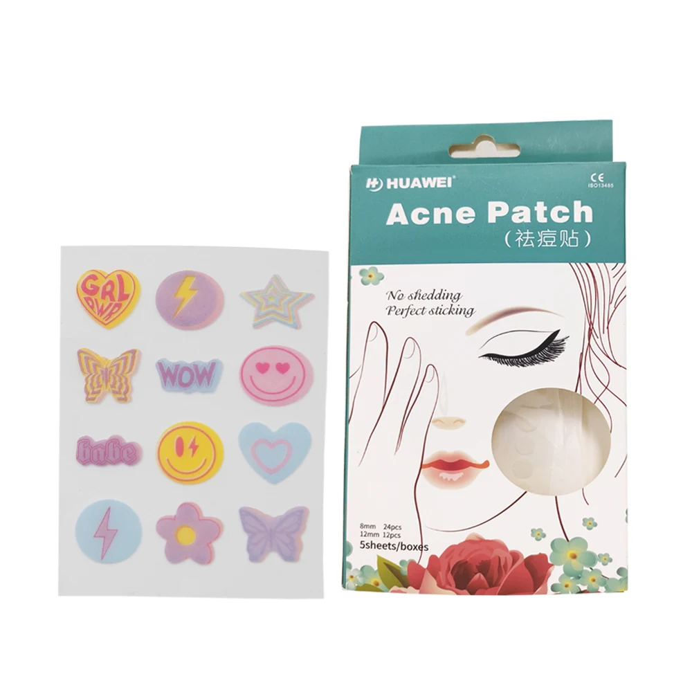 Microcone Needle Acne Patch Wholesale Private Label Natural Organic Brighten Cleansing Peel Off Rose Face
