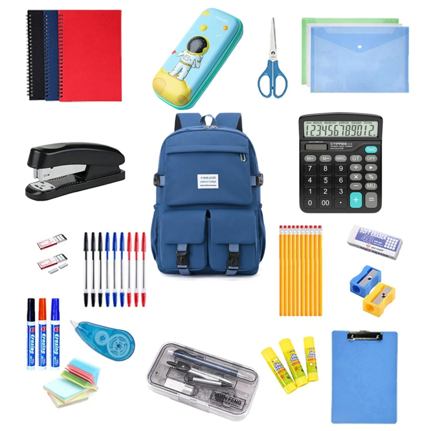 Back To School Pencil Case Bag Pouch Holder Girls Boys Stationery Set Bulk Essential Primary College Students School Supplies