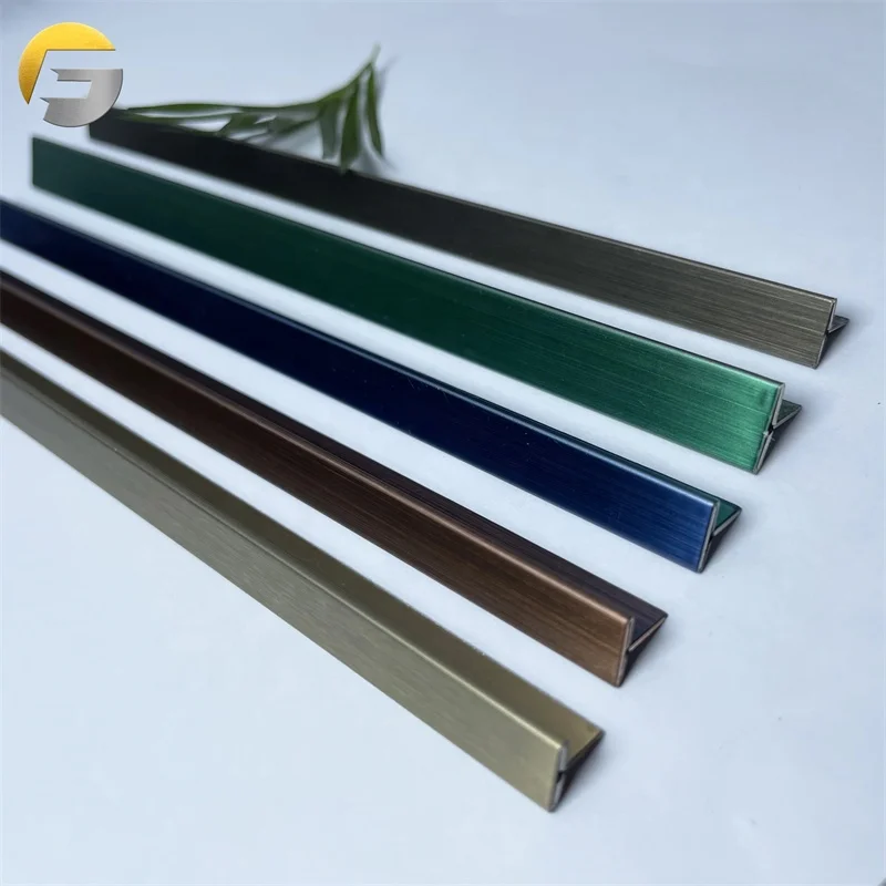 V3065 304 Grade Brushed CP V Grooved Stainless Steel T Patti